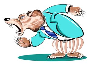 Bear market - allegory